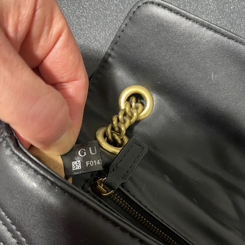 Gucci GG Marmont Leather Black Shoulder Bag/ crossbody purse - Picture 3 of 16